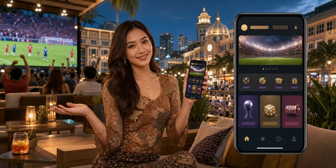 Peminat bola sepak di Johor Bahru memantau keputusan pertandingan dan pertaruhan langsung tiv2